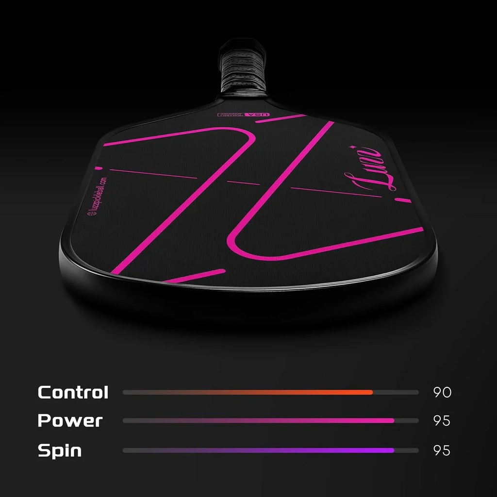 Luzzpickleball Pro ZZ Paddle T700 Carbon Friction Surface|Thermoformed