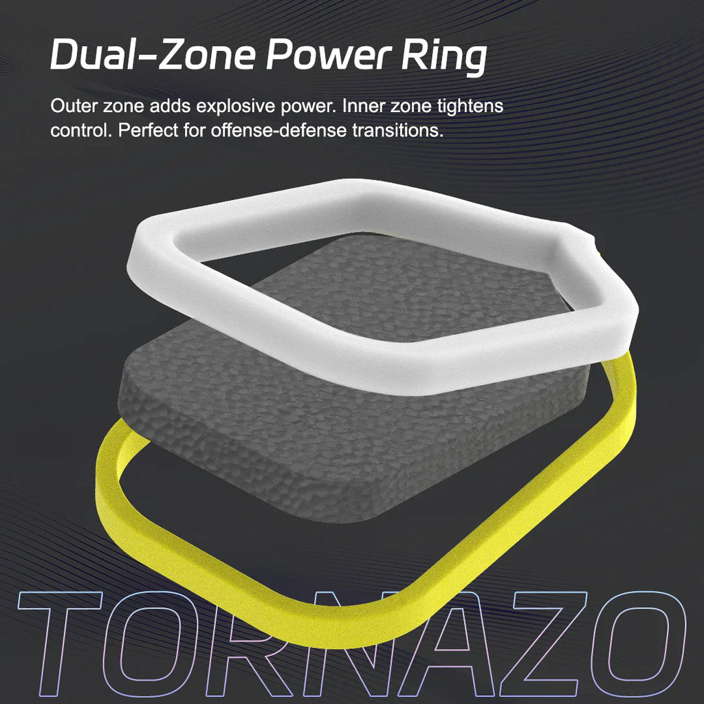 Luzzpickleball Pro 4 Tornazo Carbon Fiber Pickleball Paddle - Dual-Layer Core