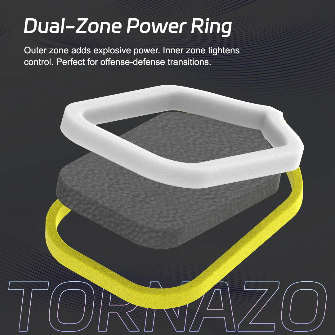 Luzzpickleball Pro 4 Tornazo Carbon Fiber Pickleball Paddle - Dual-Layer Core