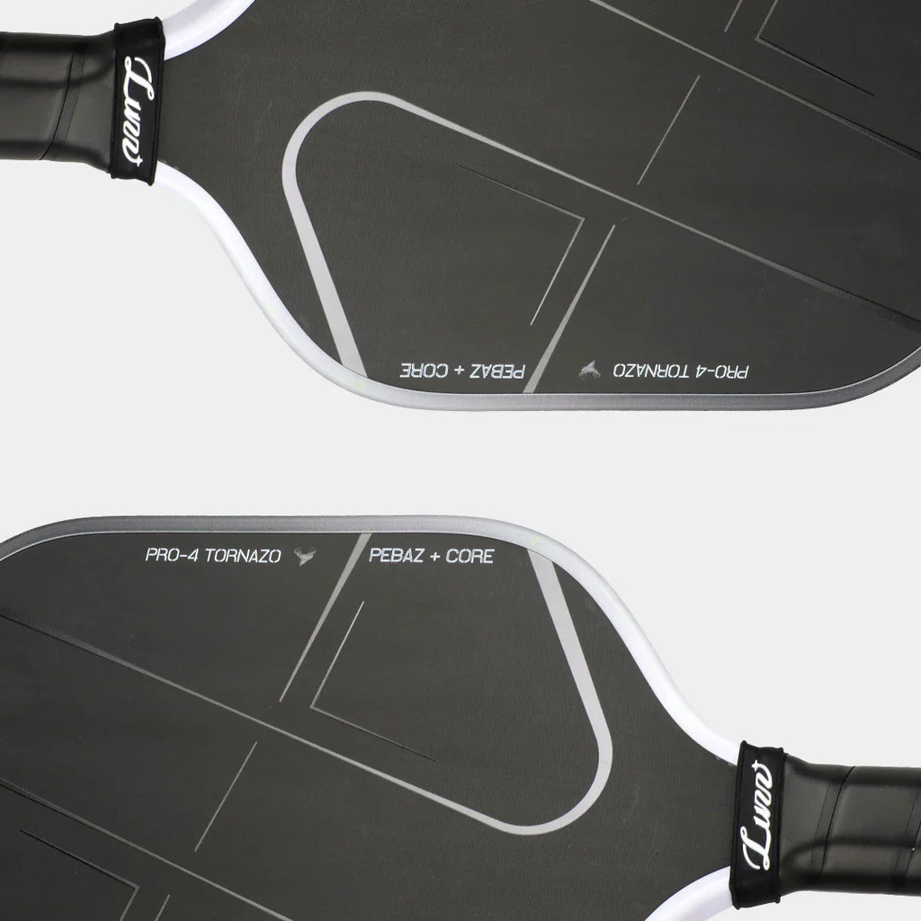 Luzzpickleball Pro 4 Tornazo Carbon Fiber Pickleball Paddle - Dual-Layer Core